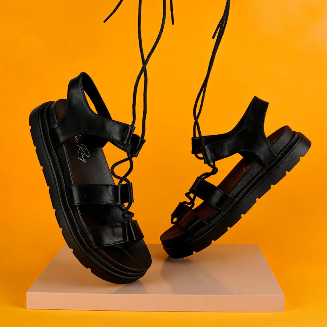 Flatform Gladiator Sandals