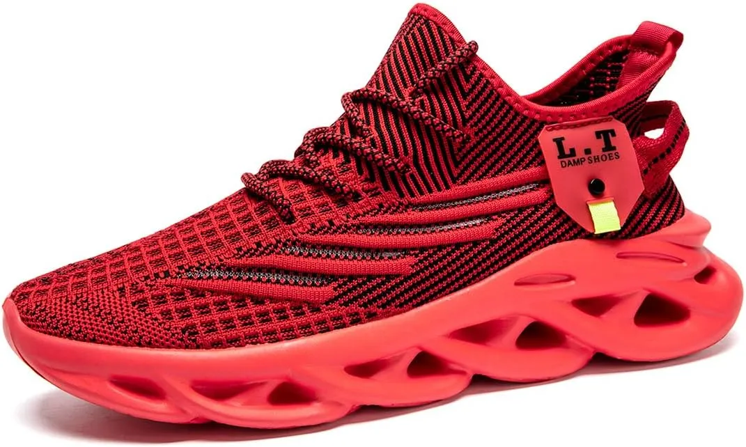 FUJEAK Mens Running Walking Tennis Shoes Mens Casual Fashion Gym Hiking Shoes for Men Sneakers Work Breathable Comfortable Lightweight
