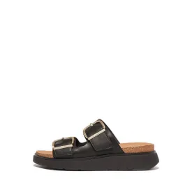 Gen-FF Wo Buckle Two-Bar Leather Slides