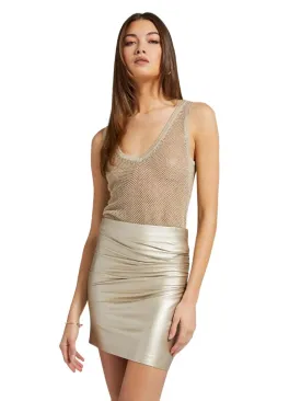 Generation Love Harley Mesh Sweater Tank Top - Pale Gold