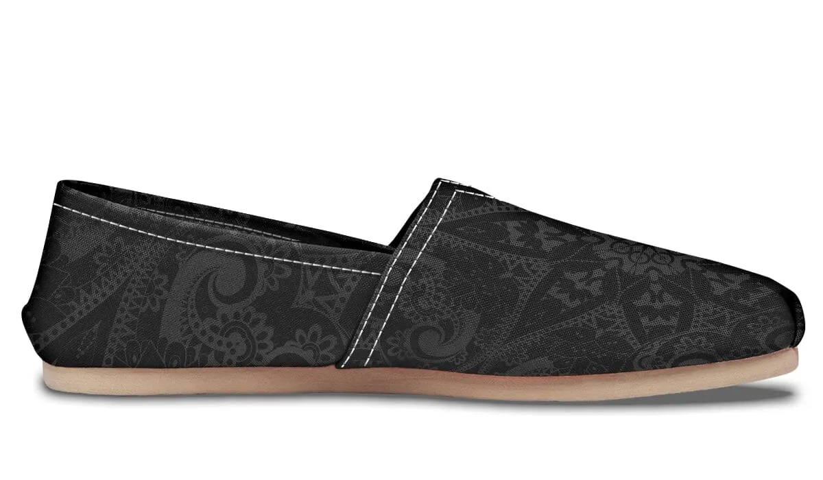 Ghost Mandala Casual Slip on Shoes