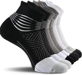 IRAMY Compression Ankle Support Socks Women - Coolmax Wicking, Cushioned Athletic, Plantar Fasciitis Relief 2/3/6 Pairs