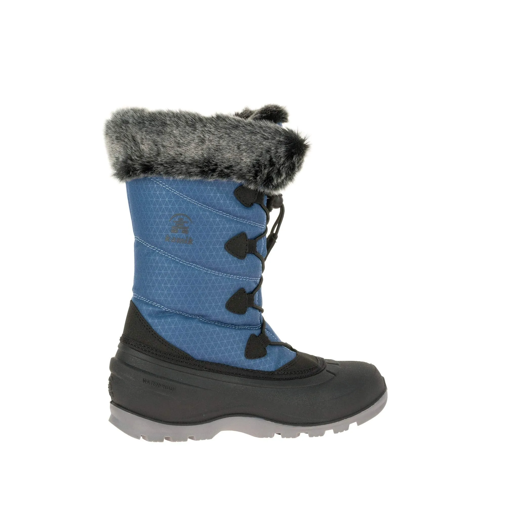 Kamik Women's Snow Boot Blue Fur Lined Warm Waterproof Snow Boots