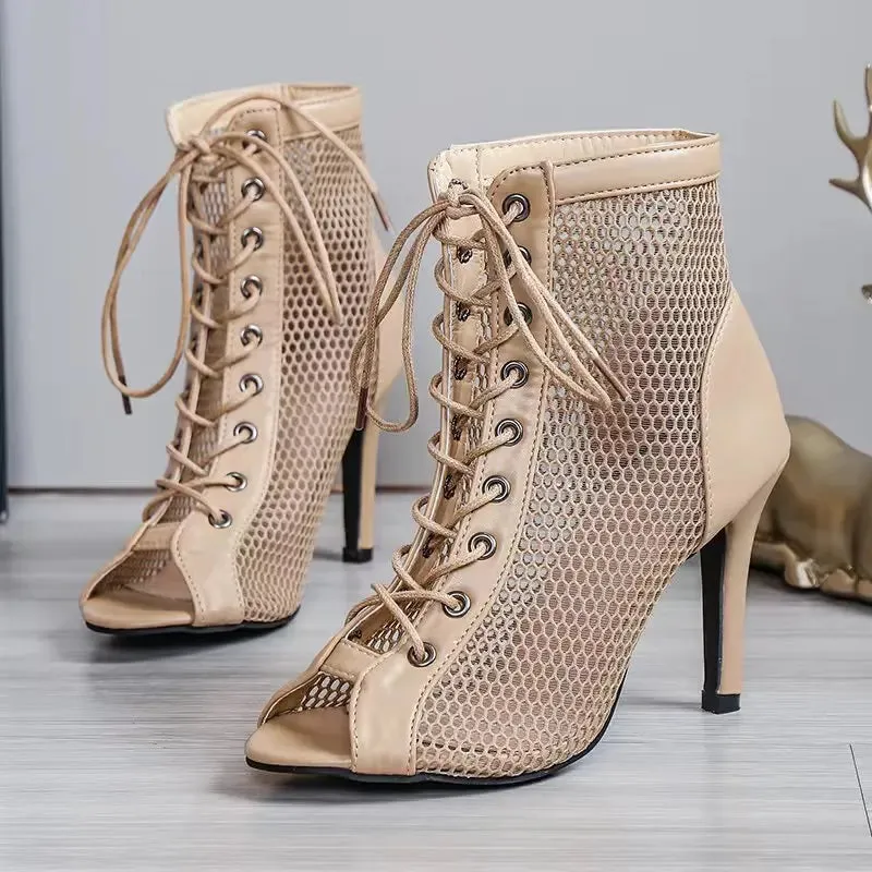 Lace-Up Ankle High Heels - Prolyf Styles