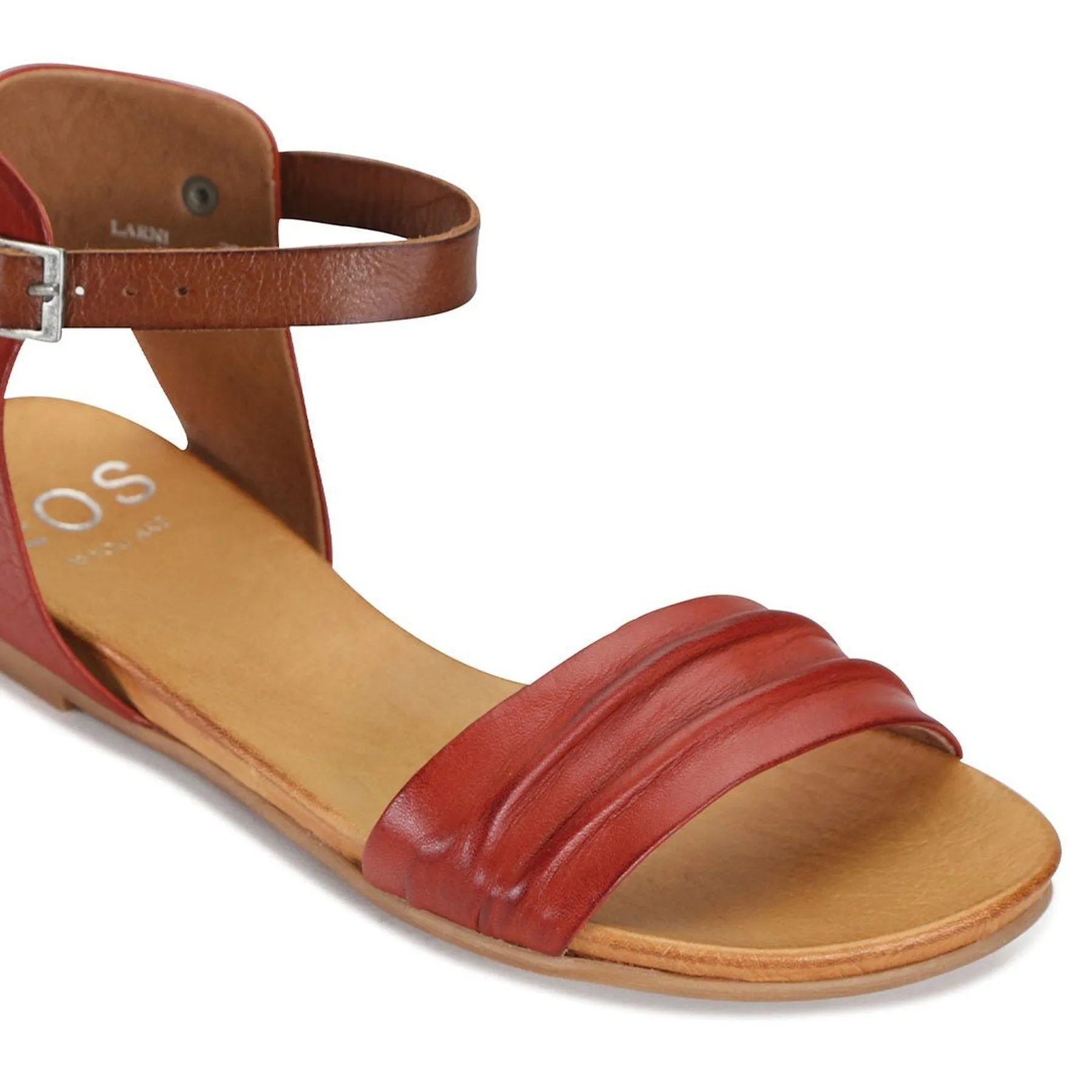 LARNI LEATHER ANKLE STRAP SANDAL
