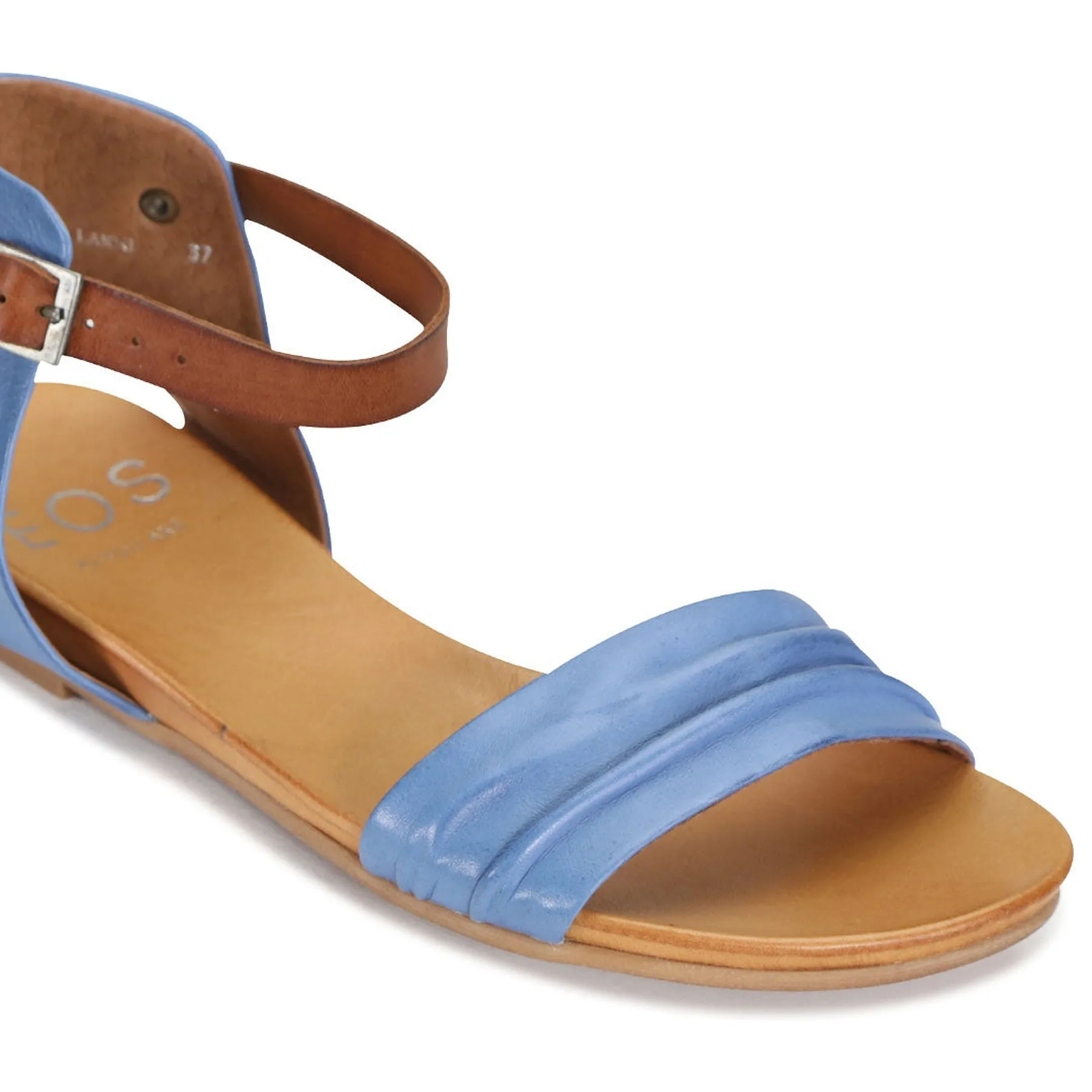 LARNI LEATHER ANKLE STRAP SANDAL