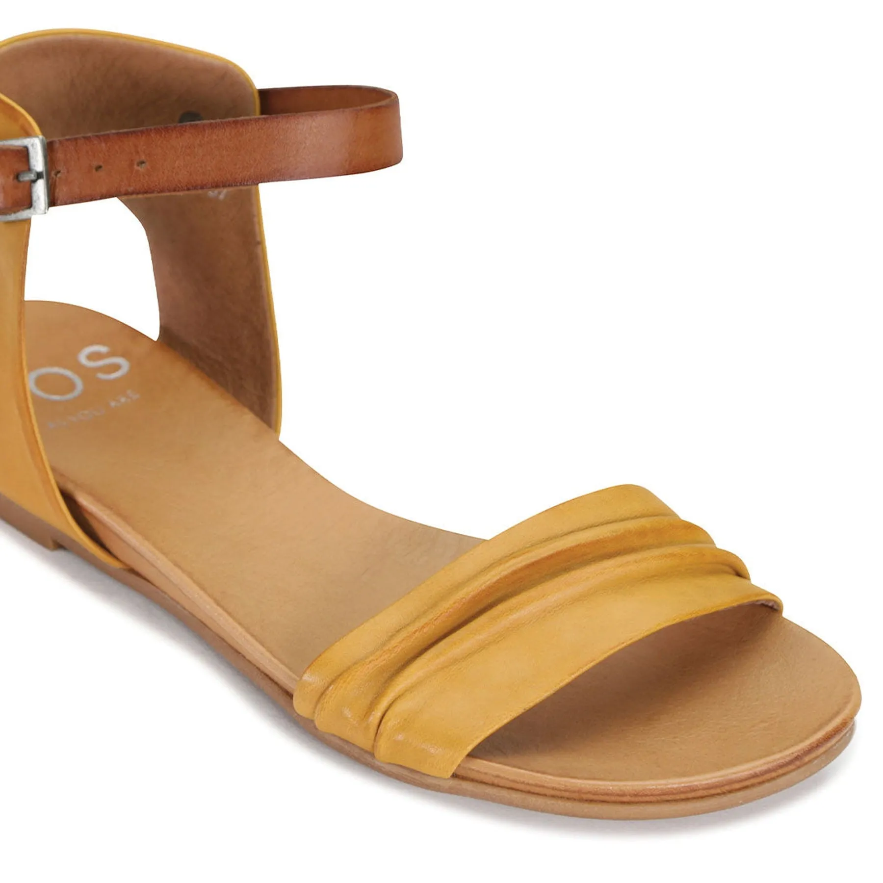 LARNI LEATHER ANKLE STRAP SANDAL