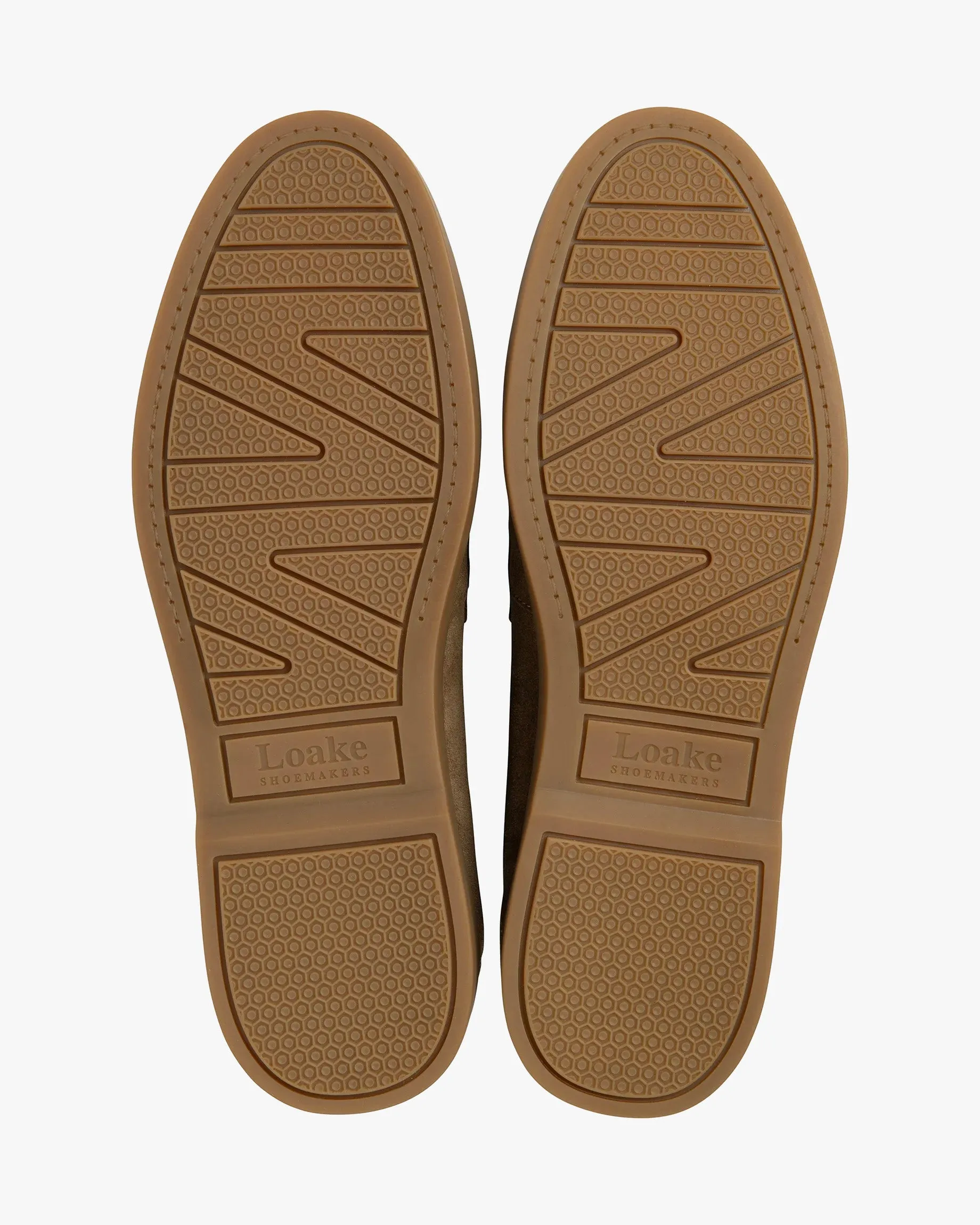 Loake Lifestyle Arezzo Apron Tie Shoe - Flint Suede