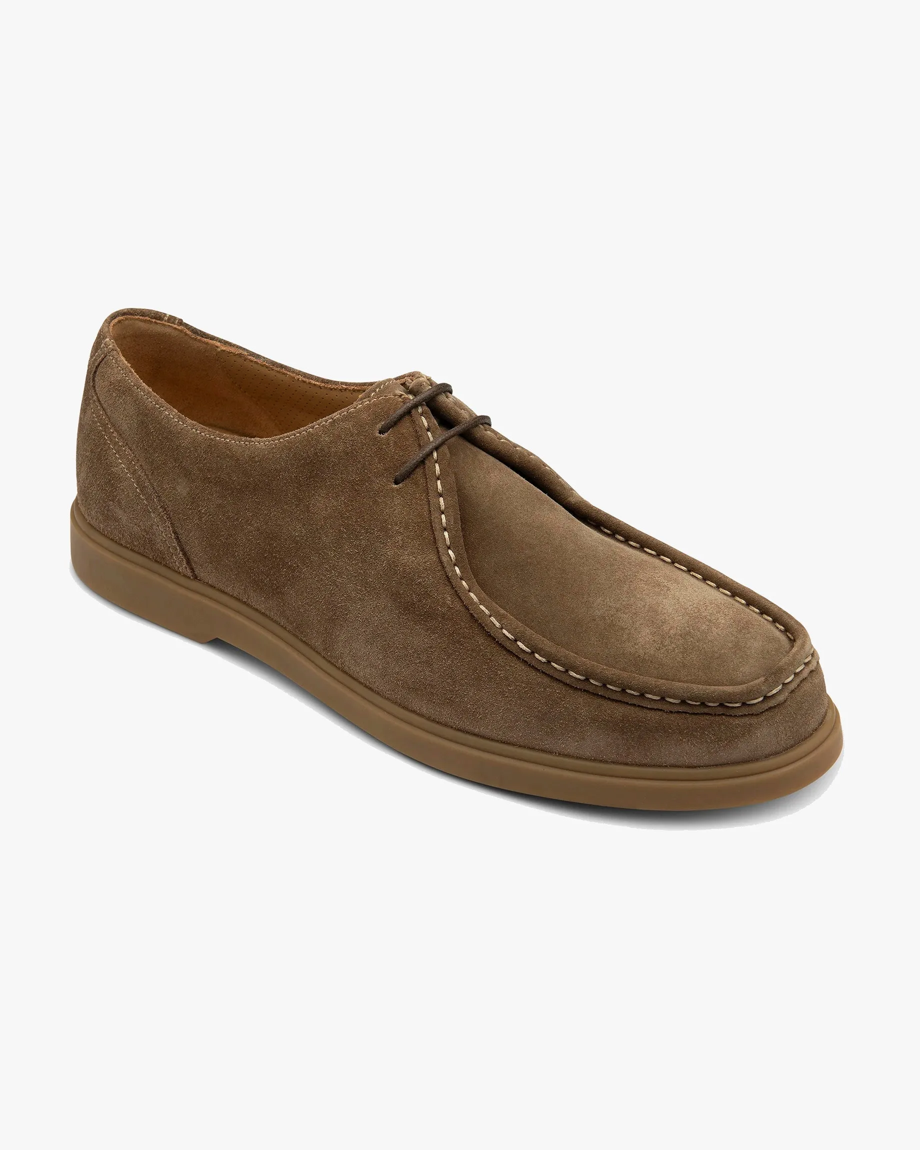 Loake Lifestyle Arezzo Apron Tie Shoe - Flint Suede