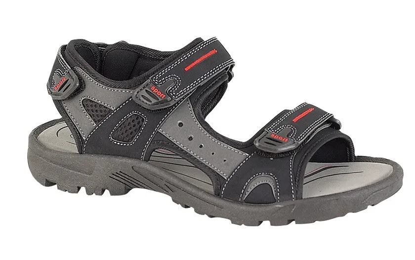 Men Sports Sandal Fasteners Black