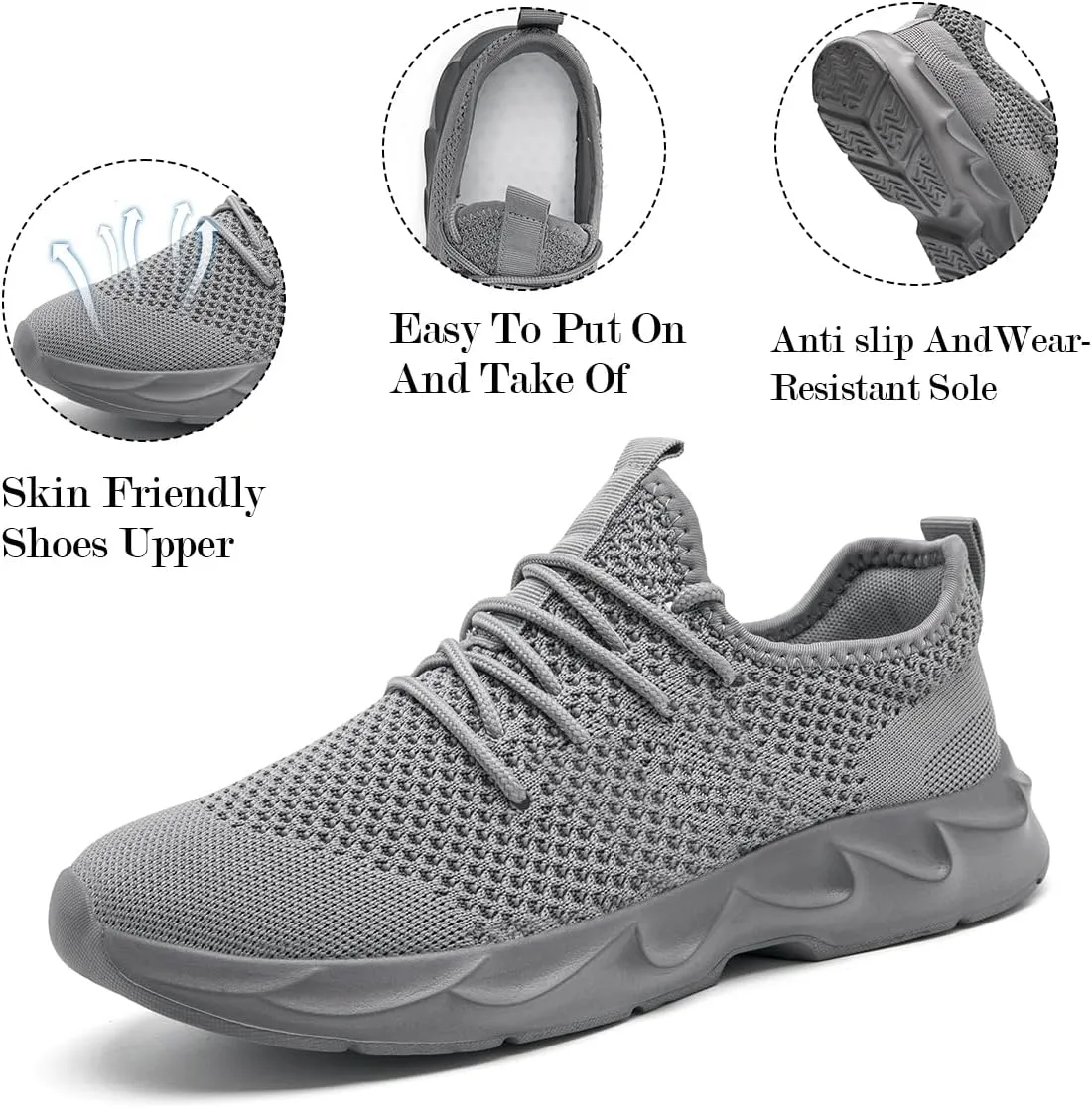 Mens Fashion Running Walking Shoes Sport Outdoor Casual Tennis Workout Gym Shoes Lightweight Comfortable Fitness Sneakers for Men Fashion Work Athletic