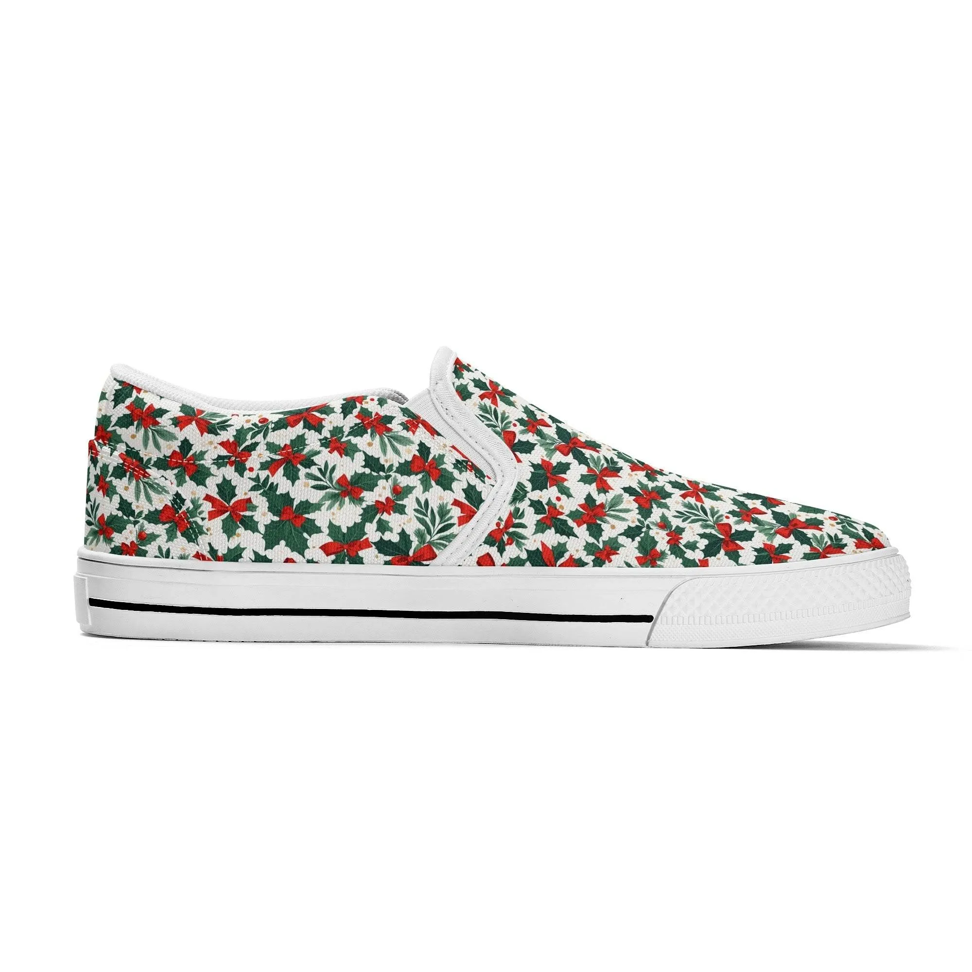 Mens Holly Bow Rubber Slip On Shoes