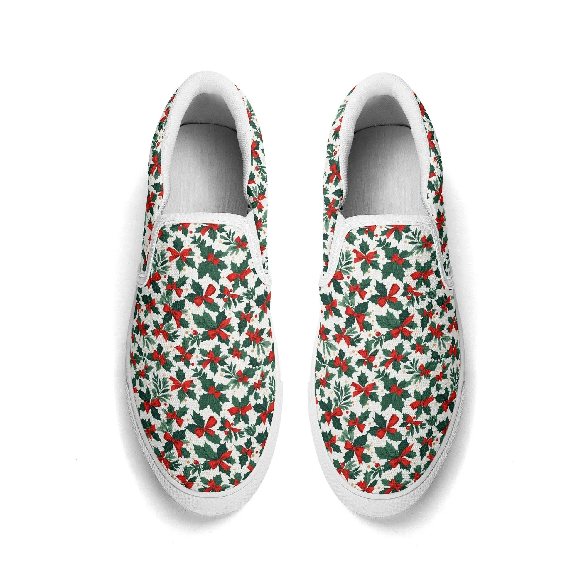 Mens Holly Bow Rubber Slip On Shoes