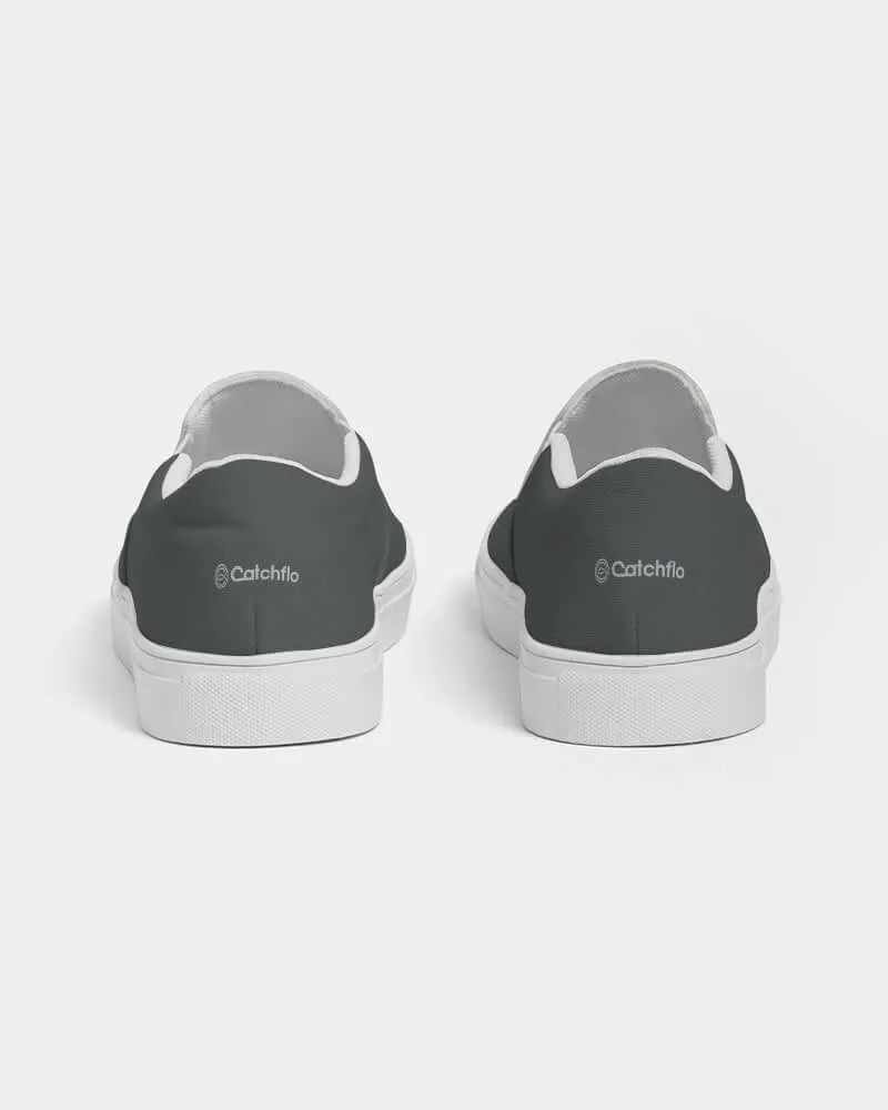 Mens Stripetown Smooth Slip-On Canvas Shoe