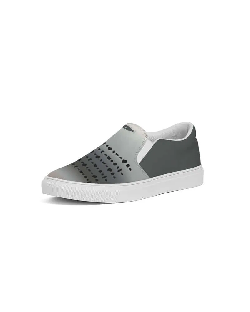 Mens Stripetown Smooth Slip-On Canvas Shoe