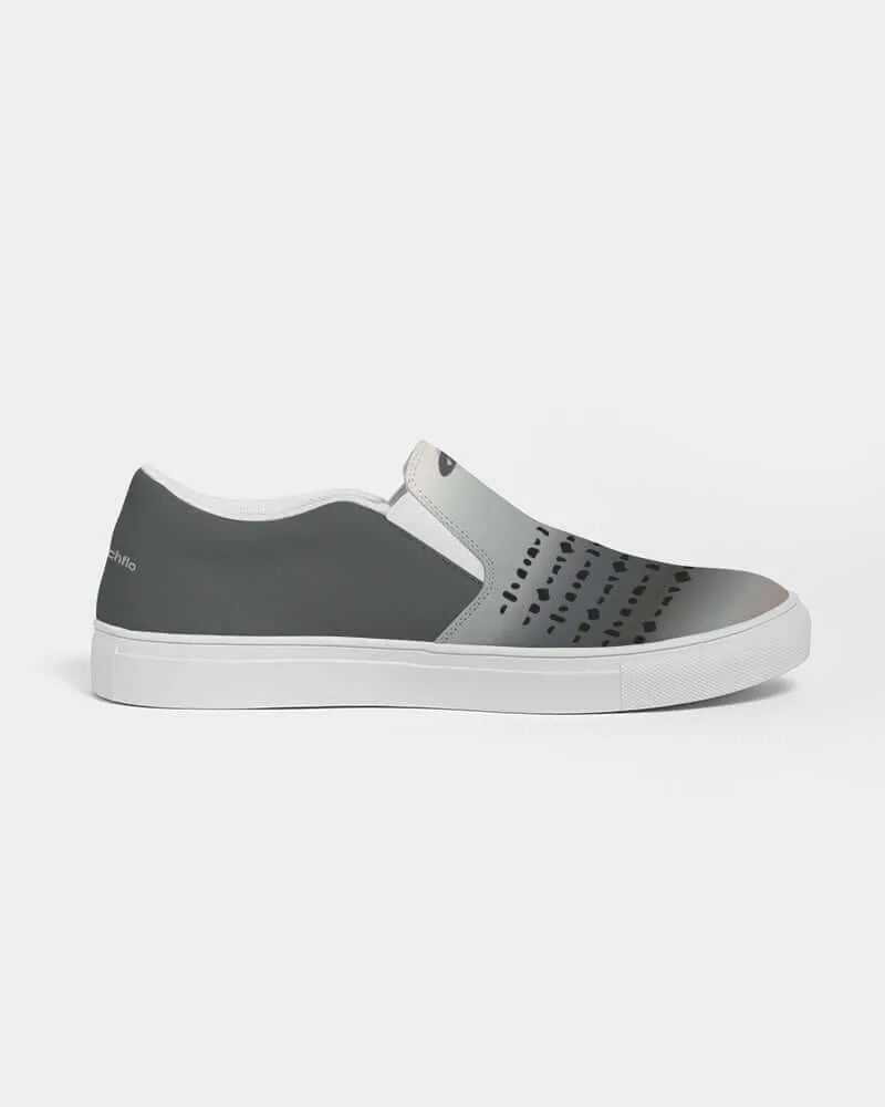 Mens Stripetown Smooth Slip-On Canvas Shoe