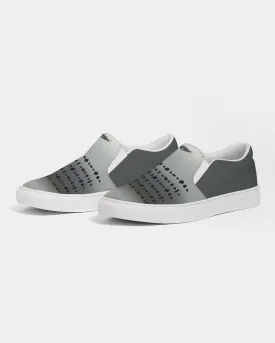 Mens Stripetown Smooth Slip-On Canvas Shoe