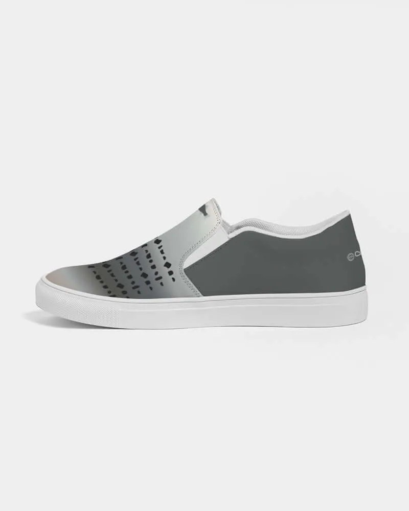 Mens Stripetown Smooth Slip-On Canvas Shoe