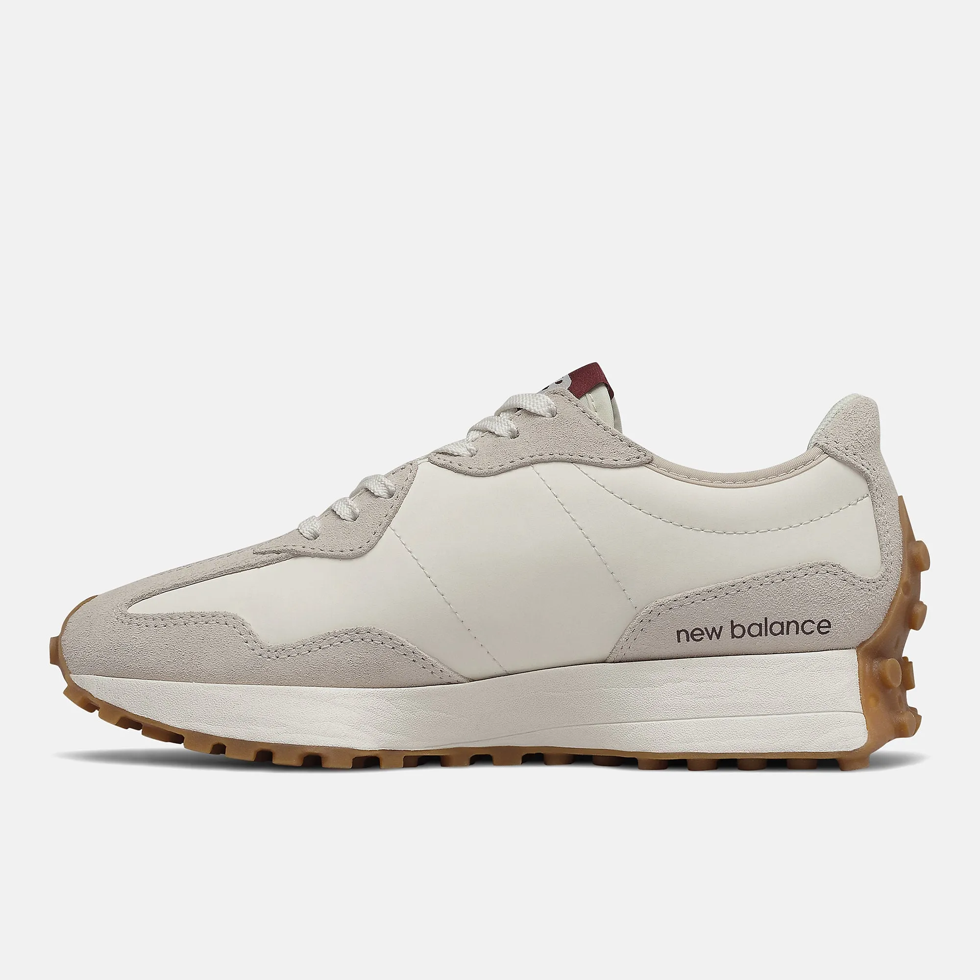 New Balance Womens 327 Fashion Trainers - Moonbeam Burgundy