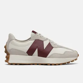 New Balance Womens 327 Fashion Trainers - Moonbeam Burgundy