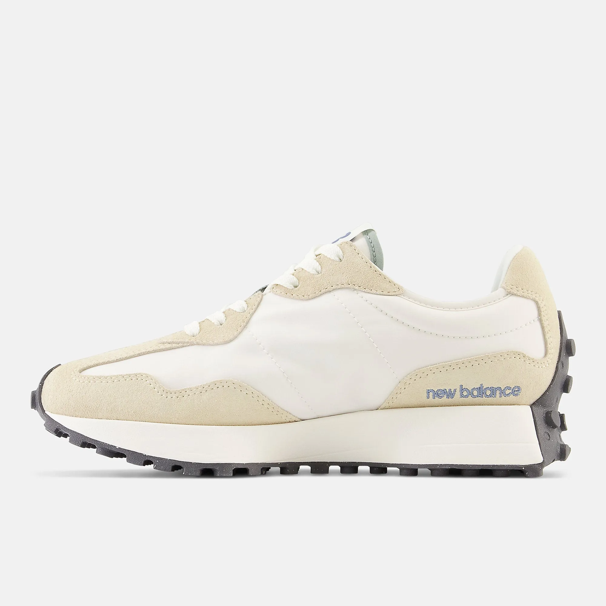 New Balance Womens 327 Fashion Trainers - White / Beige / Blue