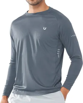 NORTHYARD Men's Sun Protection UPF 50  Shirts Long Sleeve Swim Rash Guard Shirt Workout Running Athletic Gym UV Fish Hiking