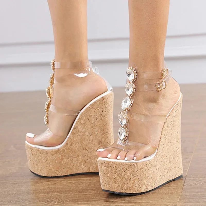 Paper Cuts And Roses Pump Sandals