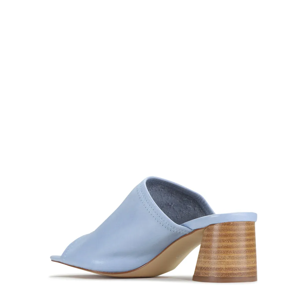 PETTI LEATHER HEEL SANDAL