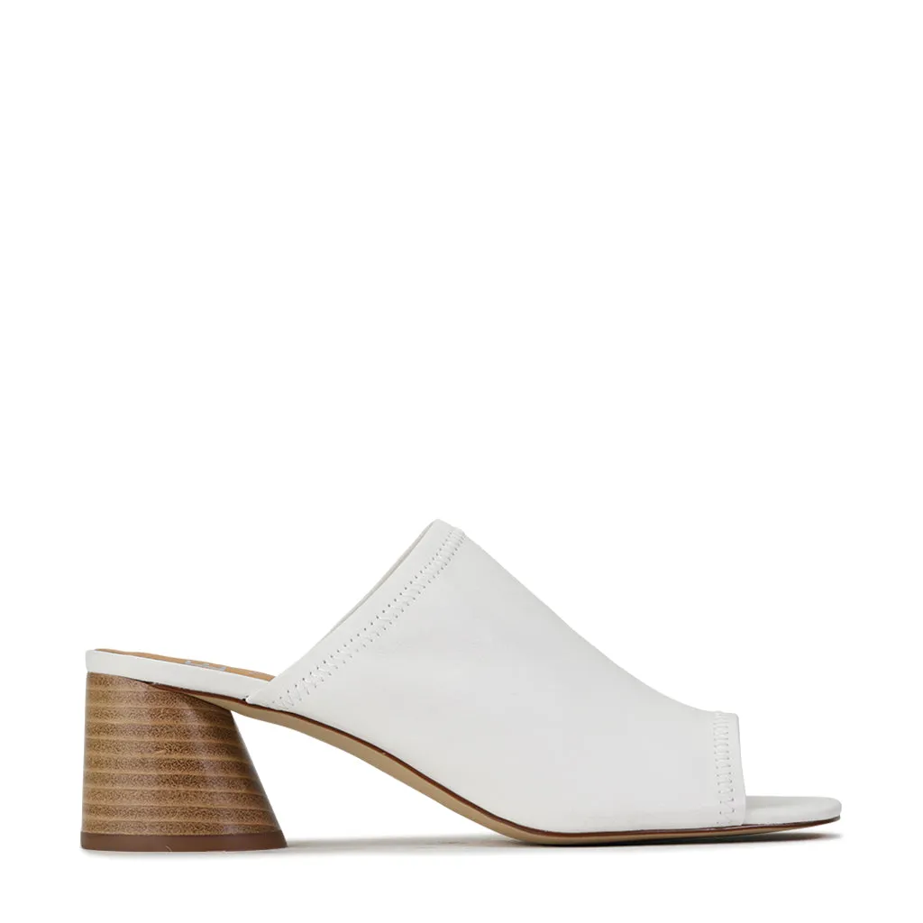 PETTI LEATHER HEEL SANDAL