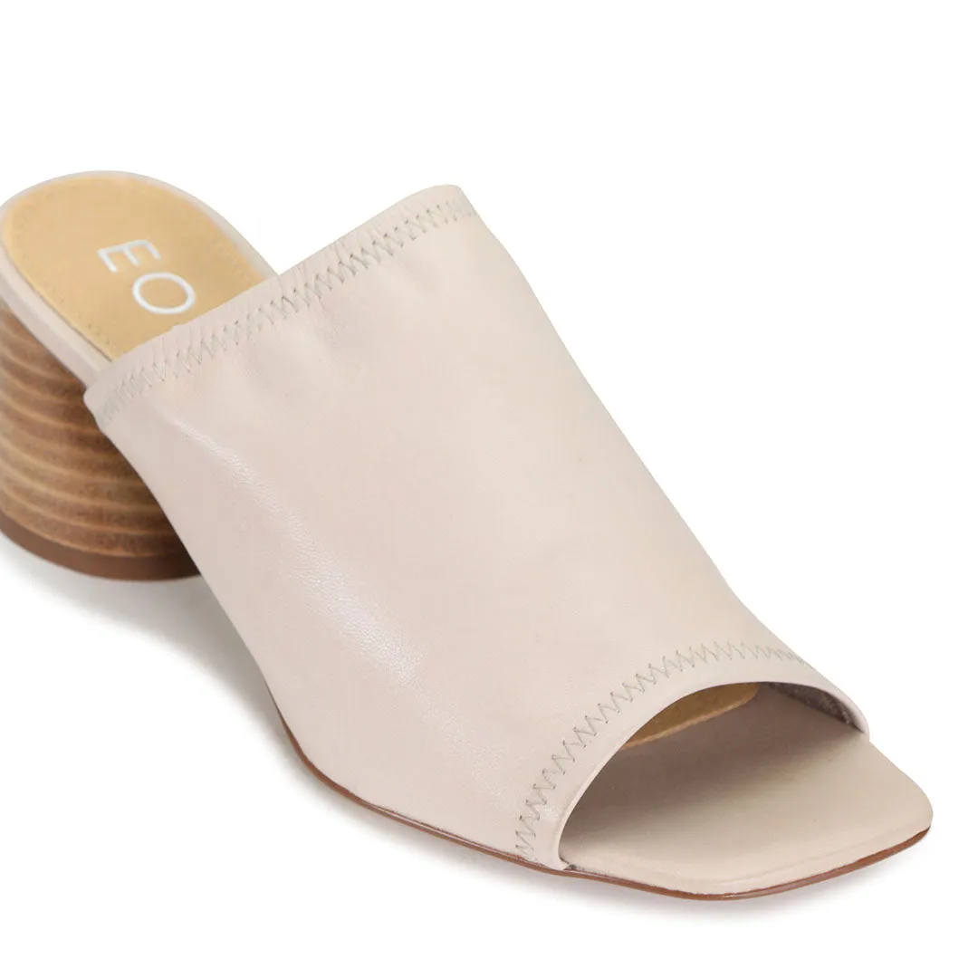 PETTI LEATHER HEEL SANDAL