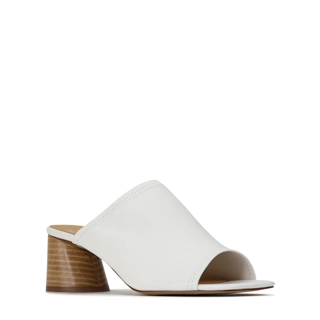 PETTI LEATHER HEEL SANDAL