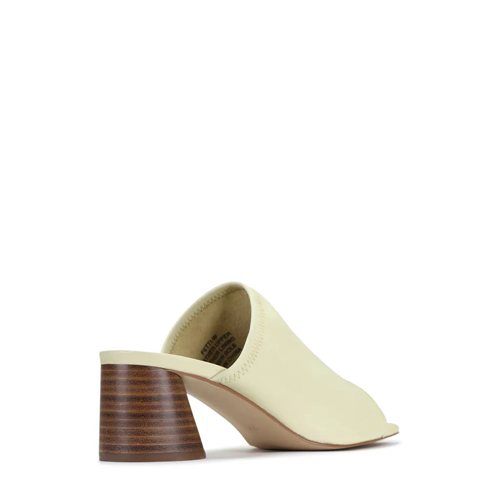 PETTI LEATHER HEEL SANDAL