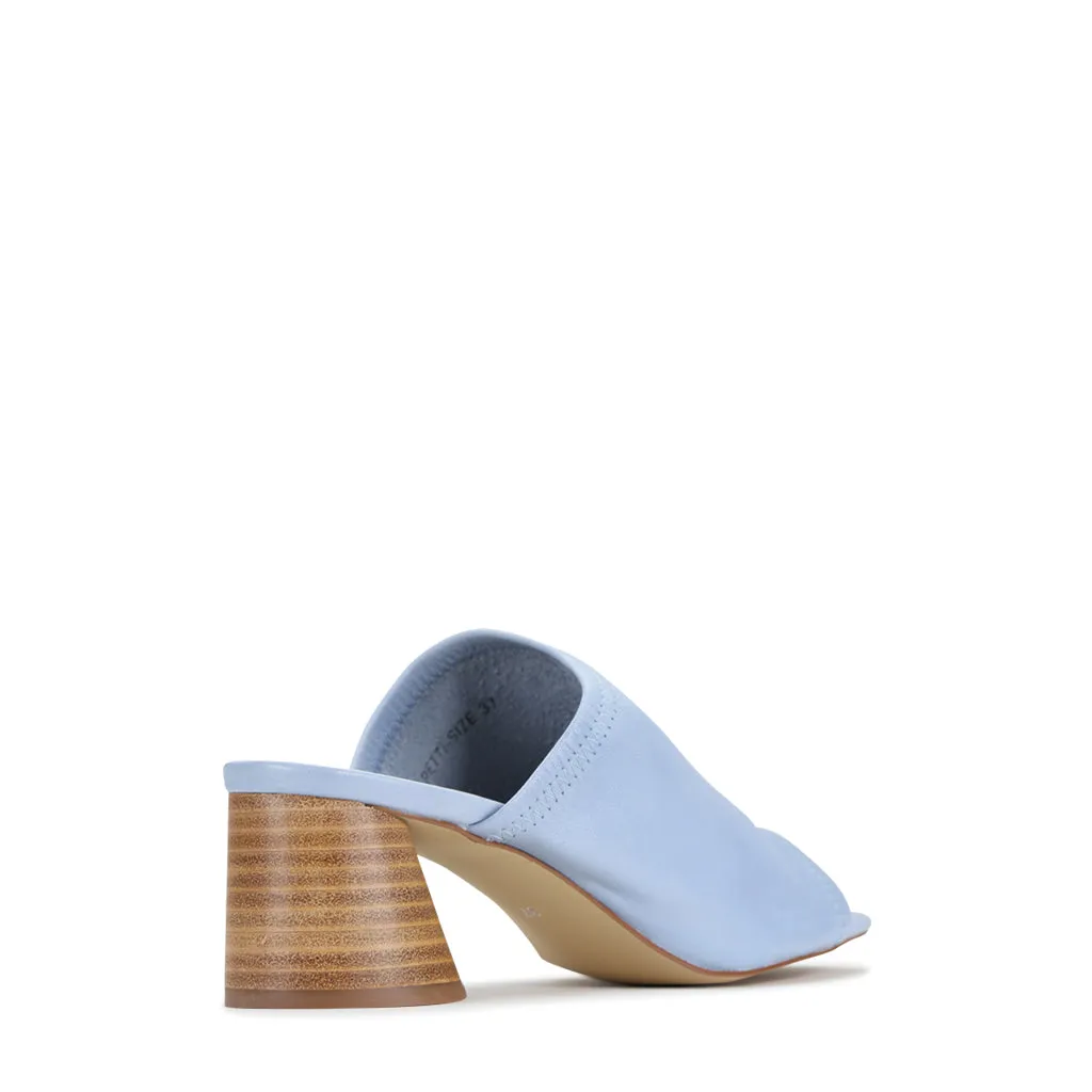 PETTI LEATHER HEEL SANDAL