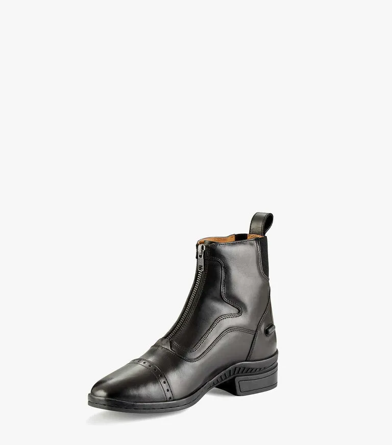 Premier Equine Loxley Ladies Leather Paddock / Riding Jodhpur Boots - Black