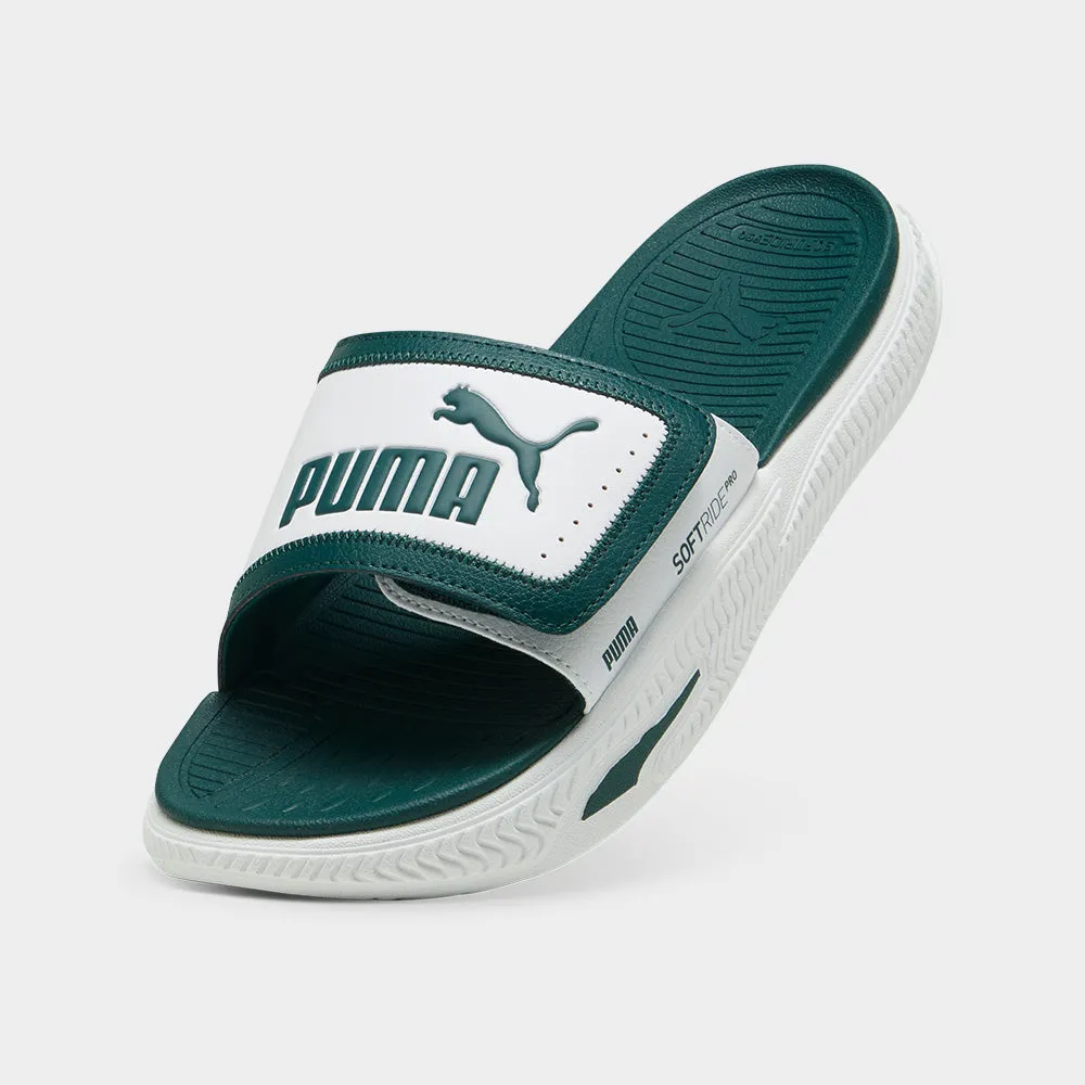 Puma Mens Softridepro Slide 24 V Slide White/Gree _ 182159 _ White