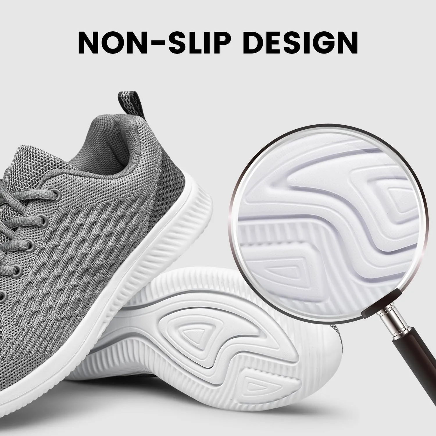 Raoendis Mens Walking Shoes Ultra Lightweight Breathable Running Shoes Non Slip Athletic Fashion Sneakers Mesh Workout Casual Sports Shoes