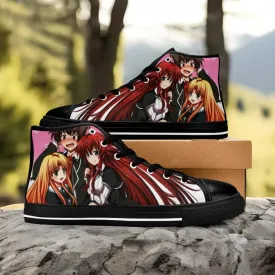 Rias Gremory Asia Issei High School DxD Shoes High Top Sneakers for Kids and Adults