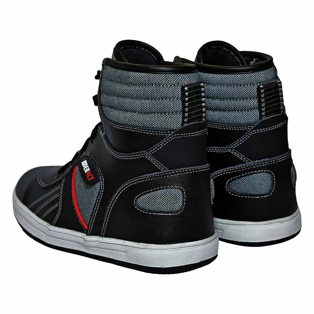 RIDERACT® Tango Motorbike Boots Black Sneakers for Men