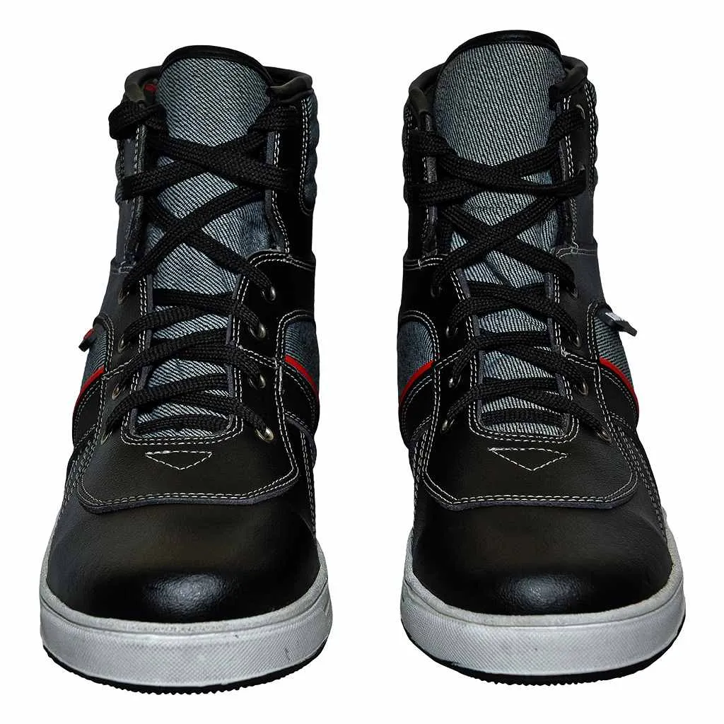 RIDERACT® Tango Motorbike Boots Black Sneakers for Men