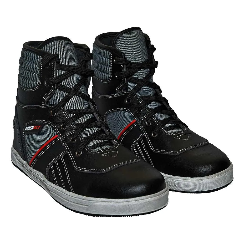 RIDERACT® Tango Motorbike Boots Black Sneakers for Men