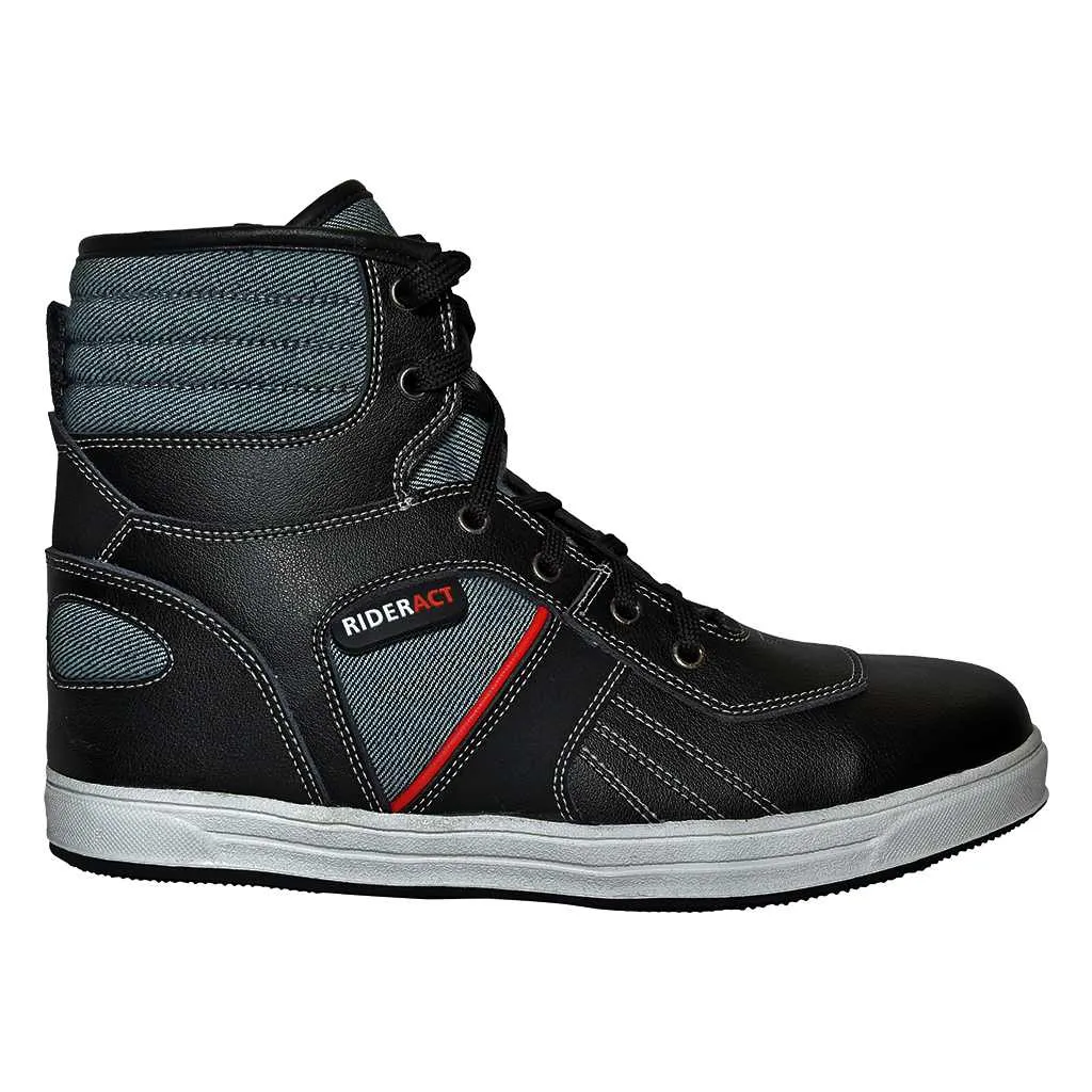 RIDERACT® Tango Motorbike Boots Black Sneakers for Men