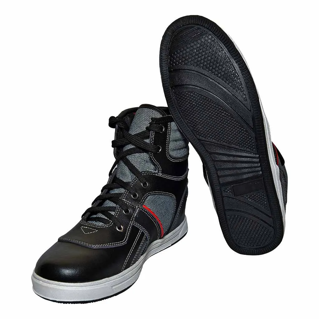 RIDERACT® Tango Motorbike Boots Black Sneakers for Men