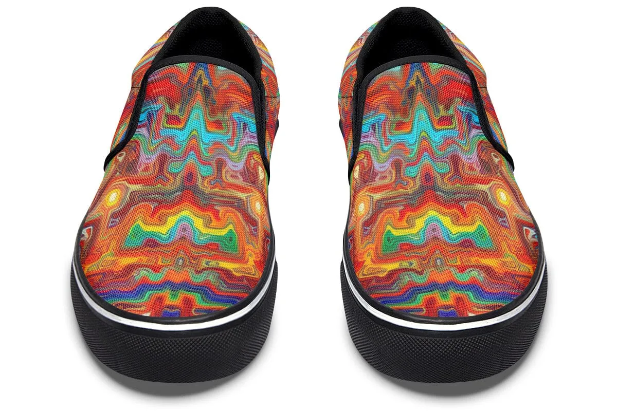 Swirling Vision Slip on Shoes
