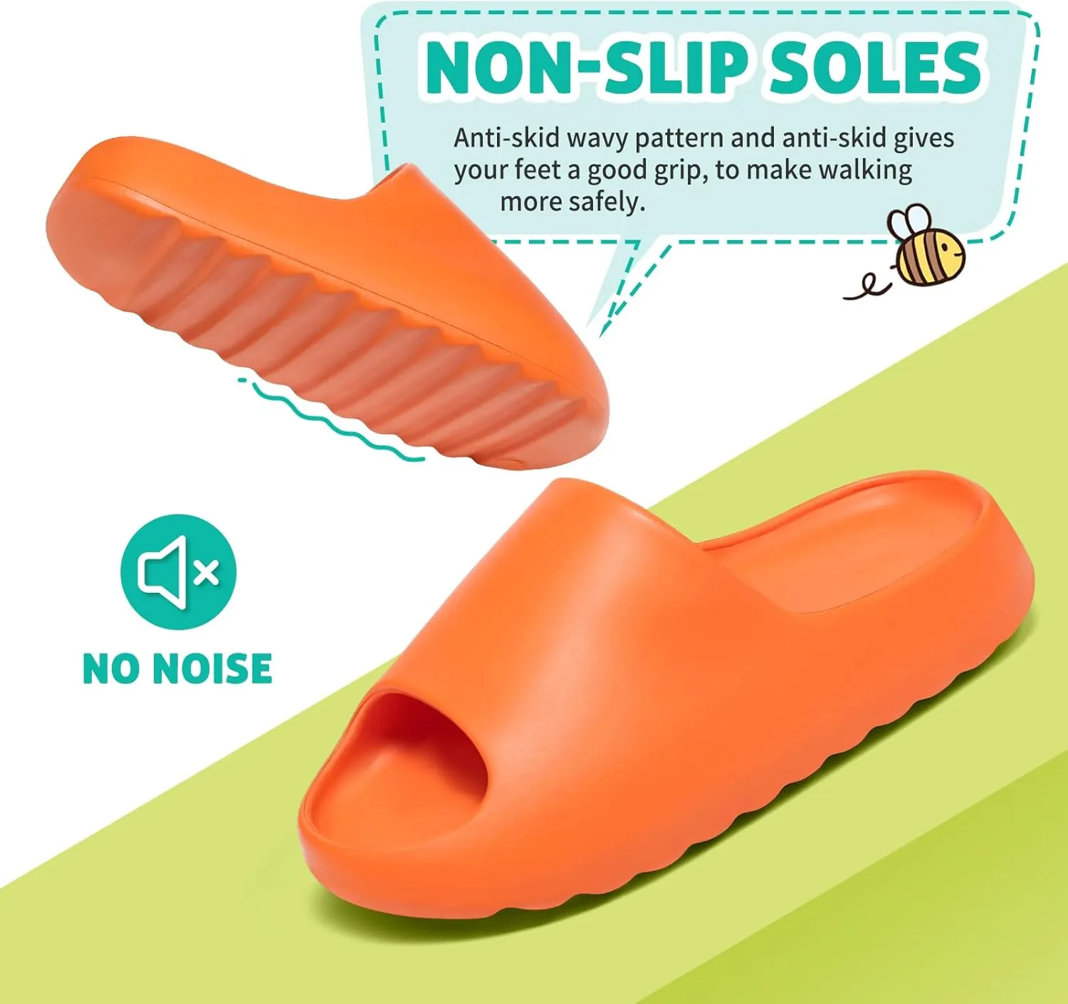 XTJSCBDSH Kids Cloud Slides Boys Girls Pillow Slippers ?C Slip-On Slide Sandals, Summer Beach Pool Shoes, Indoor and Outdoor