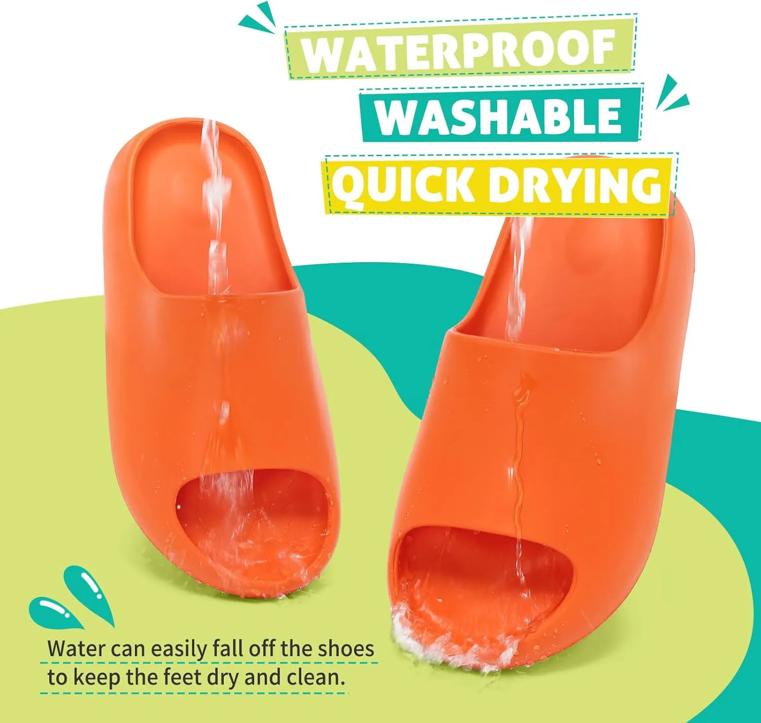 XTJSCBDSH Kids Cloud Slides Boys Girls Pillow Slippers ?C Slip-On Slide Sandals, Summer Beach Pool Shoes, Indoor and Outdoor